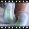 SneakFreaxx Chaussettes Socken Neon Bottom Vert